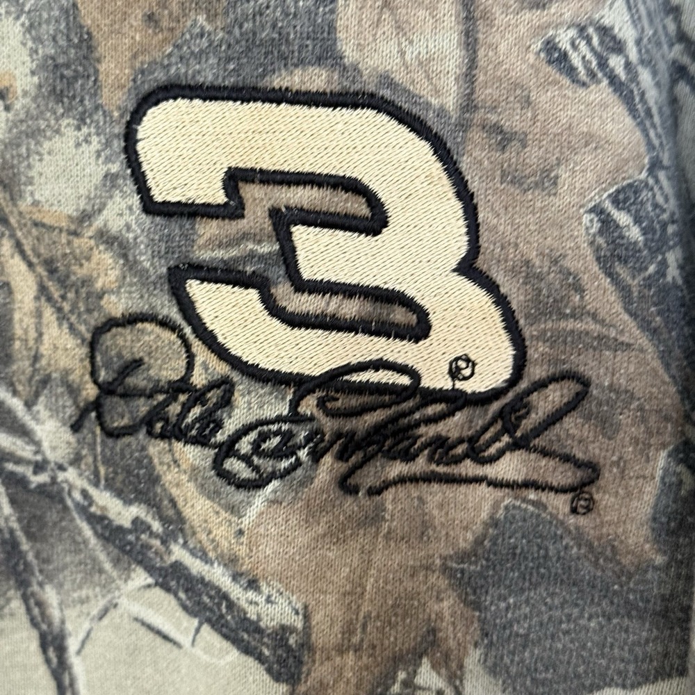 Vintage 90s Chase Authentics Dale Earnhardt Realtree Camo 1/4 Zip XL Made in USA - Picture 3 of 4